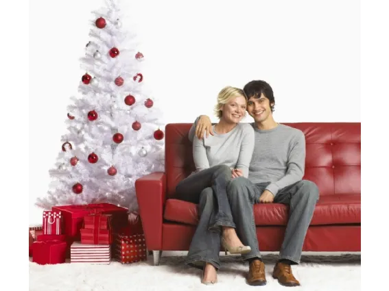 albero di Natale bianco