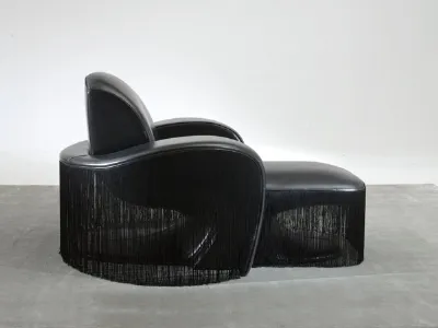 seduta con pouf