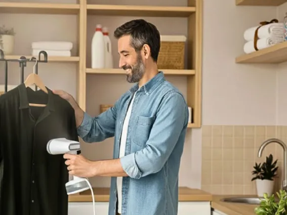 Un accessorio intelligente e salvaspazio: lo stiratore verticale