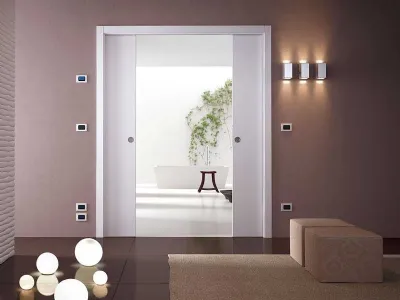 Controtelaio con porta scorrevole a scomparsa