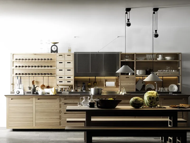 Una cucina componibile valcucine sine tempore