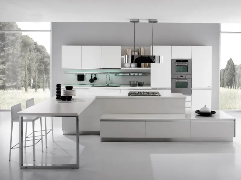 Cucina bianca moderna