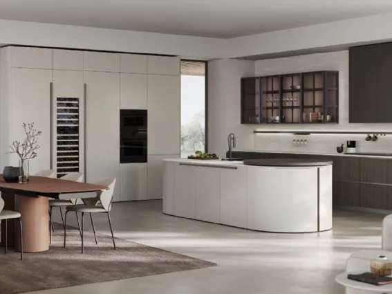 Stosa - Aliant+Color Trend: basi terminali curve e piano snack rotante