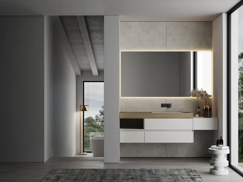 Anche il bagno più difficile da arredare diventa stiloso e personale