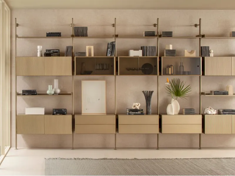 Riflessi - Techwall, sistema di librerie componibili