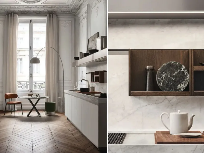 Arclinea - Pannello retrocucina in marmo