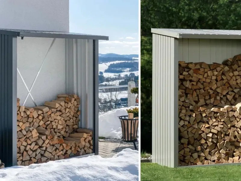 Biohort - WoodStock: legnaia con robusto telaio tubolare in alluminio