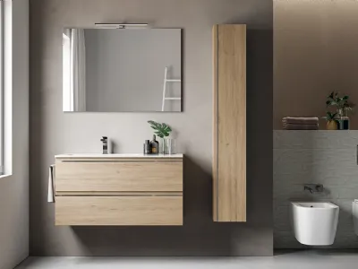 Mobile bagno classico con apertura a gola