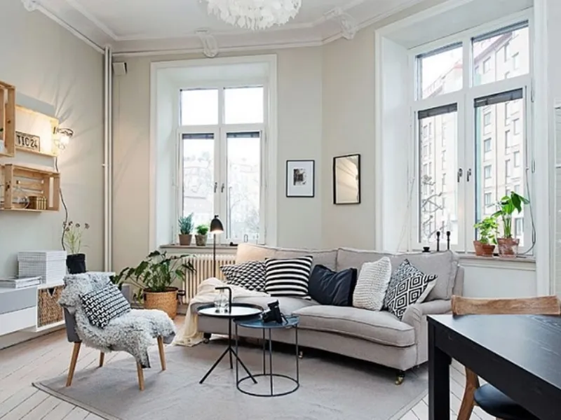 Arredamento nordico zona living