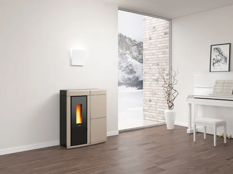 Termostufa a pellet ermetica Evelyne idro