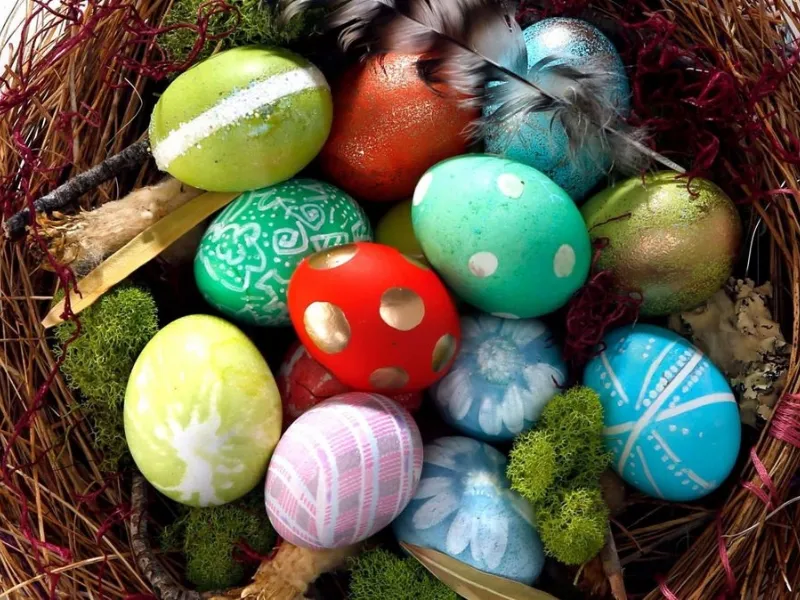 Uova di Pasqua da colorare