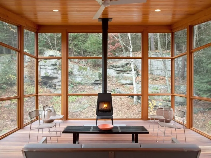 veranda in legno