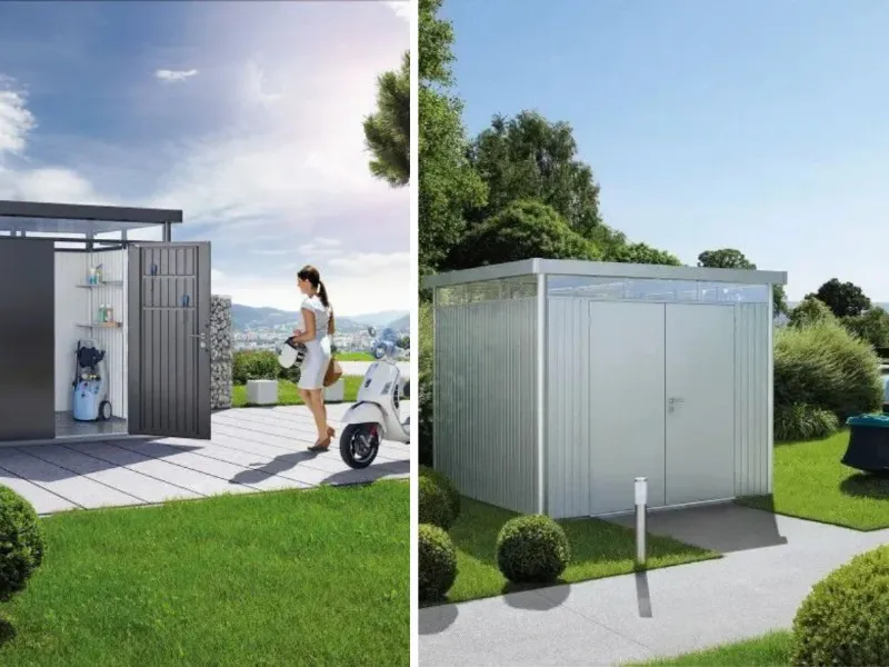 Biohort - HighLine: casetta per attrezzi in acciaio galvanizzato